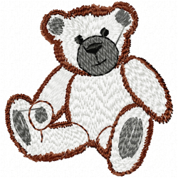 Teddy Embroidery Design 5